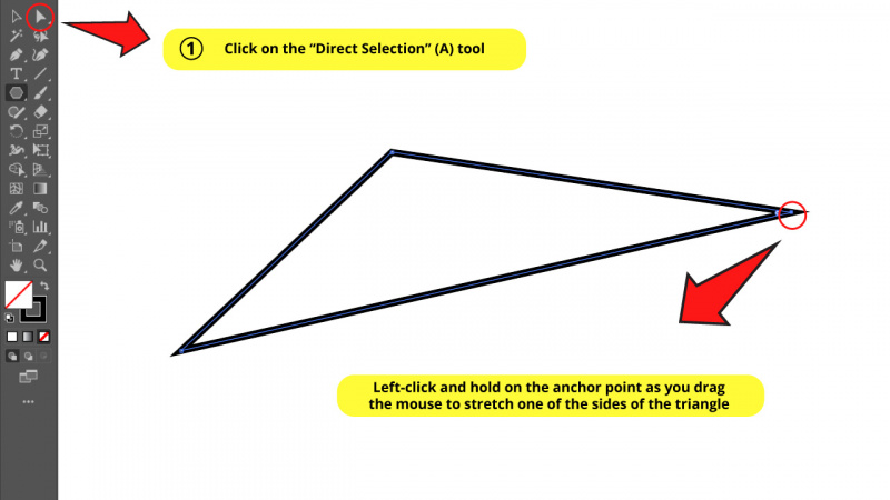   Illustratorで三角形を作成する方法ステップ6