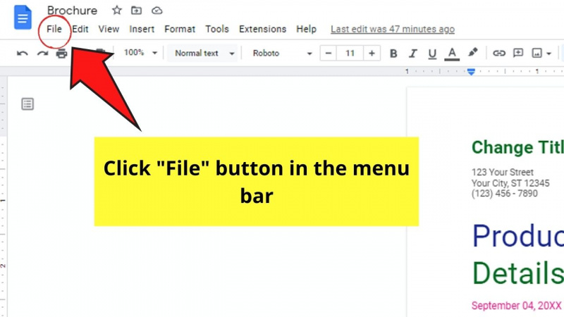   כיצד להדפיס דו צדדי ב-Google Docs באמצעות מדפסות דופלקס שלב 1