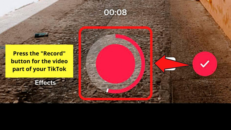  כיצד ליצור סרטון ואז להוסיף תמונות ב- TikTok באמצעות אפקט המסך הירוק שלב 5